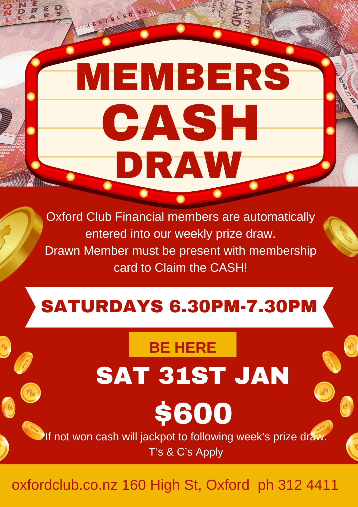 Cash draw 31126