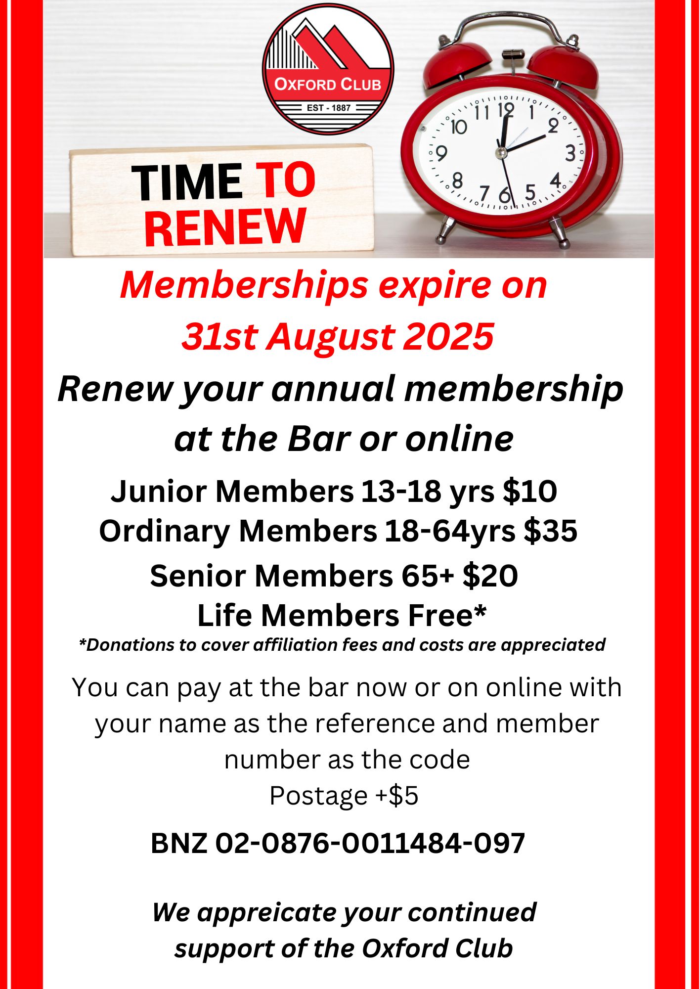 Membership Renewal 